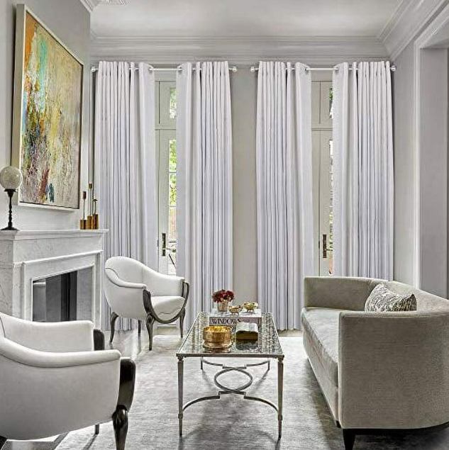 Modern motorised blinds installation in Gurgaon apartment